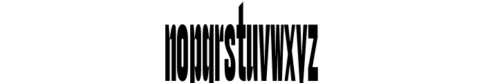 Chicken Shop Gothic XXXXXX Font LOWERCASE