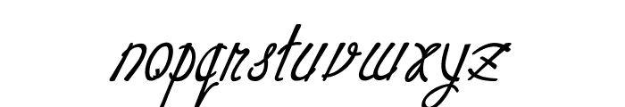 Chopstics-BoldItalic Font LOWERCASE