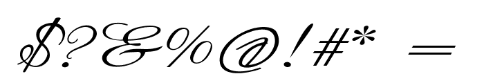 Chopstics-ExpandedItalic Font OTHER CHARS