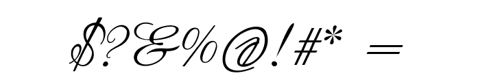 Chopstics-Italic Font OTHER CHARS