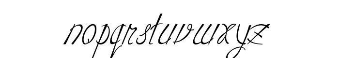 Chopstics-Italic Font LOWERCASE