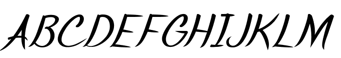 Chronica-BoldItalic Font UPPERCASE