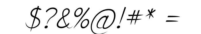 ChronicaItalic Font OTHER CHARS