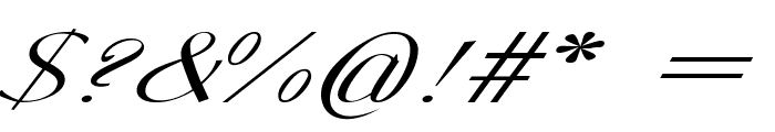 Chucklebee-ExtraexpandedItalic Font OTHER CHARS