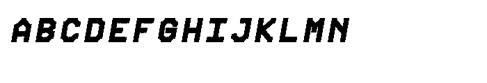 Chunk Feeder Bold Oblique Font UPPERCASE