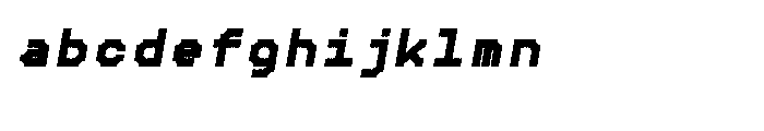Chunk Feeder Bold Oblique Font LOWERCASE