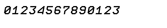 Chunk Feeder Regular Oblique Font OTHER CHARS