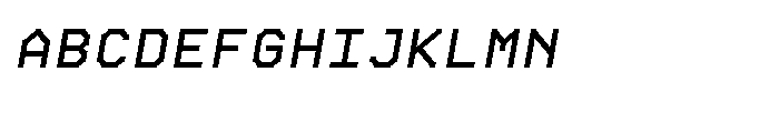 Chunk Feeder Regular Oblique Font UPPERCASE