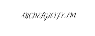 Challista Font UPPERCASE