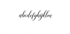 Challista Font LOWERCASE