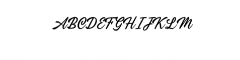 Chanide Script.otf Font UPPERCASE