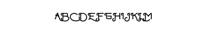 ChapterOne Rough.otf Font UPPERCASE