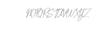 Charlotie Handwritten font Font UPPERCASE