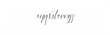 Charlotte Calligraphy Font LOWERCASE