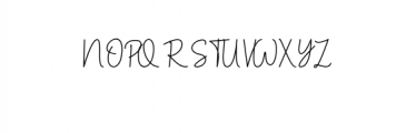 Christine Stylish Handwritten Font UPPERCASE
