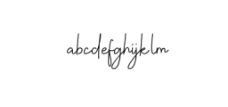 Christine Stylish Handwritten Font LOWERCASE