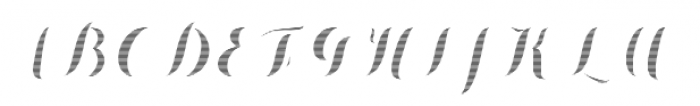 Chameleon Fill Stripe 1 Font UPPERCASE