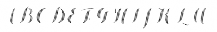Chameleon Fill Stripe 3 Font UPPERCASE