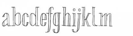 Chameleon Sketch Outline Font LOWERCASE