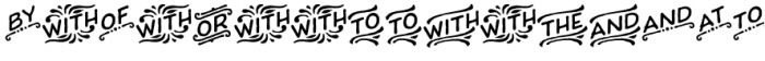 Charcuterie Catchwords Font OTHER CHARS