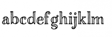 Charcuterie Engraved Font LOWERCASE