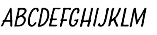 Charcuterie Sans Oblique Font UPPERCASE