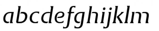 Chartre Italic Font LOWERCASE