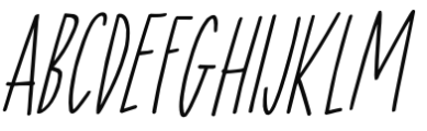 Chill Lizard Italic Font LOWERCASE