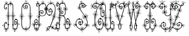 Chyrllene Ornamental Font UPPERCASE