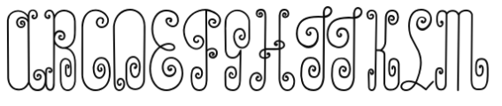 Chyrllene Regular Font UPPERCASE