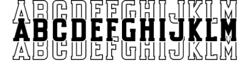 CHAMP STACKED Sports Font Font LOWERCASE