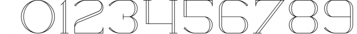 Chalga Outline - Serif Typeface 1 Font OTHER CHARS