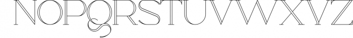 Chalga Outline - Serif Typeface 1 Font UPPERCASE