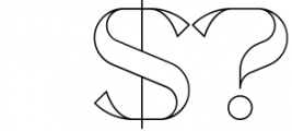 Chalga Outline - Serif Typeface Font OTHER CHARS