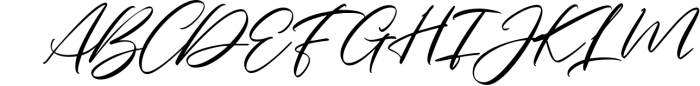 Charmelya - Handwriting script font Font UPPERCASE