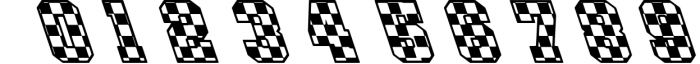 Checkered Race Font Racing OTF 1 Font OTHER CHARS