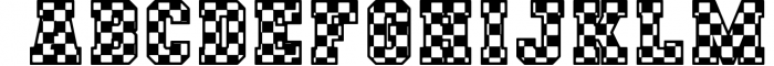 Checkered Race Font Racing OTF 2 Font LOWERCASE