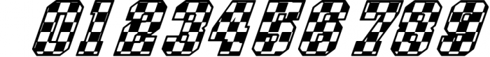 Checkered Race Font Racing OTF Font OTHER CHARS