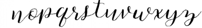 Cherokee Rose Calligraphy Script Font LOWERCASE