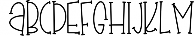 Chick-A-Leigh a Spring Font with Extra Doodles! Font UPPERCASE