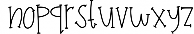 Chick-A-Leigh a Spring Font with Extra Doodles! Font LOWERCASE