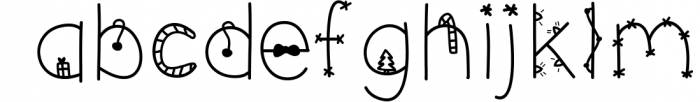 Christmas - A Fun Christmas Font Font LOWERCASE