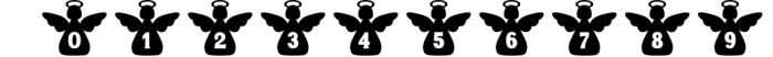 Christmas Angel Monogram font winter kids /Procreate fonts Font OTHER CHARS