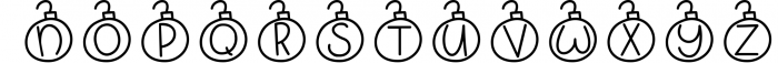 Christmas Baubles - A Christmas Decor Font Font UPPERCASE