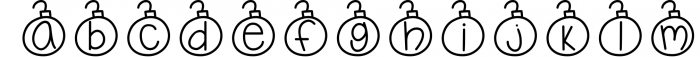 Christmas Baubles - A Christmas Decor Font Font LOWERCASE
