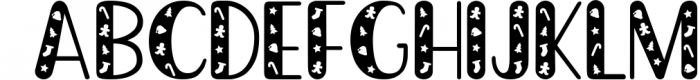 Christmas Cookie Cutters - A Christmas Font Font LOWERCASE