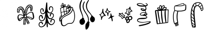 Christmas Dingbats - A Christmas Doodle Font! Font OTHER CHARS