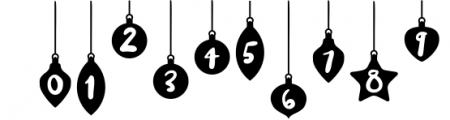 Christmas Font - Festive Balls Font OTHER CHARS