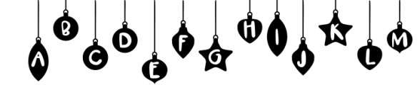 Christmas Font - Festive Balls Font UPPERCASE