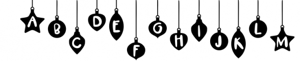 Christmas Font - Festive Balls Font LOWERCASE